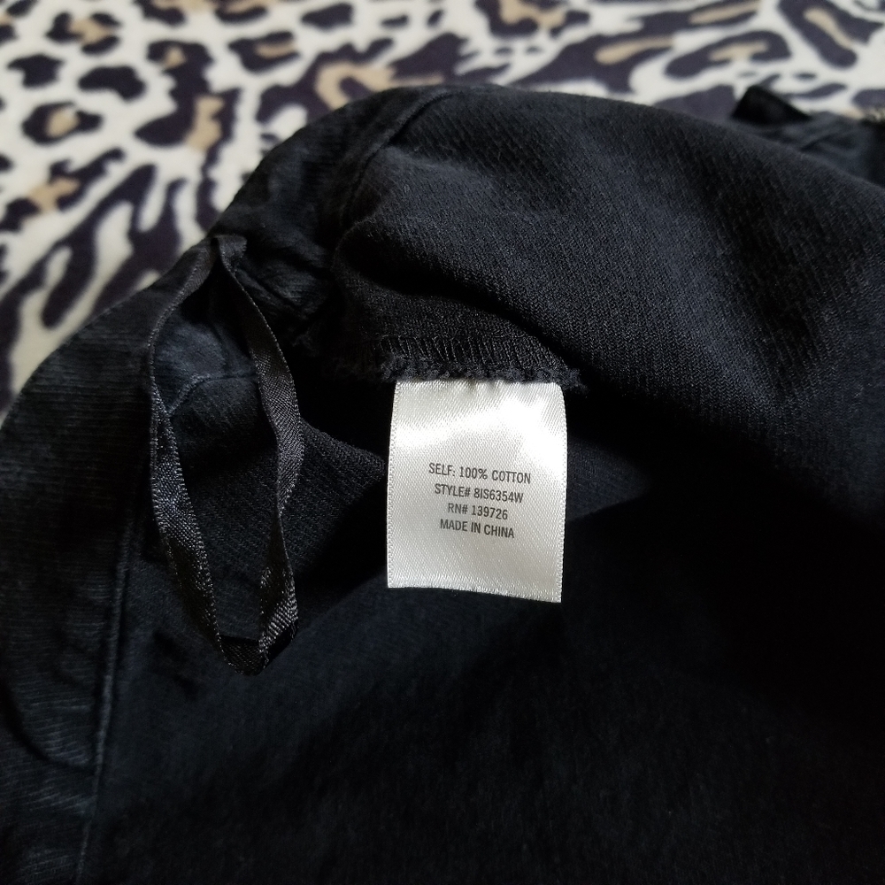 Francesca's Black Jean Skirt - Picture 8 of 9